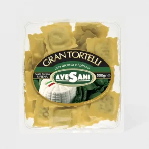 AVESANI GRAN TORTELLI CON RICOTTA E SPINACI PASTA FRESCA RIPIENA 500 G