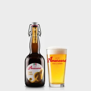 BIRRA ARTIGIANALE AMARCORD GRADISKA LAGER CHIARA 500 ML + PANT