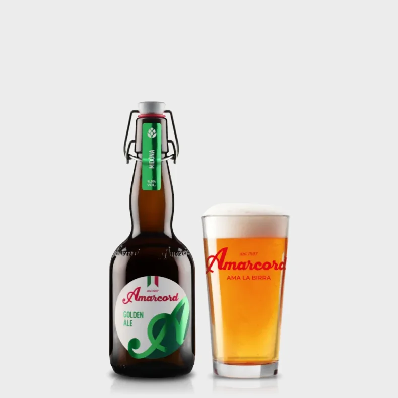 BIRRA ARTIGIANALE AMARCORD MIDONA BIONDA 500 ML + PANT
