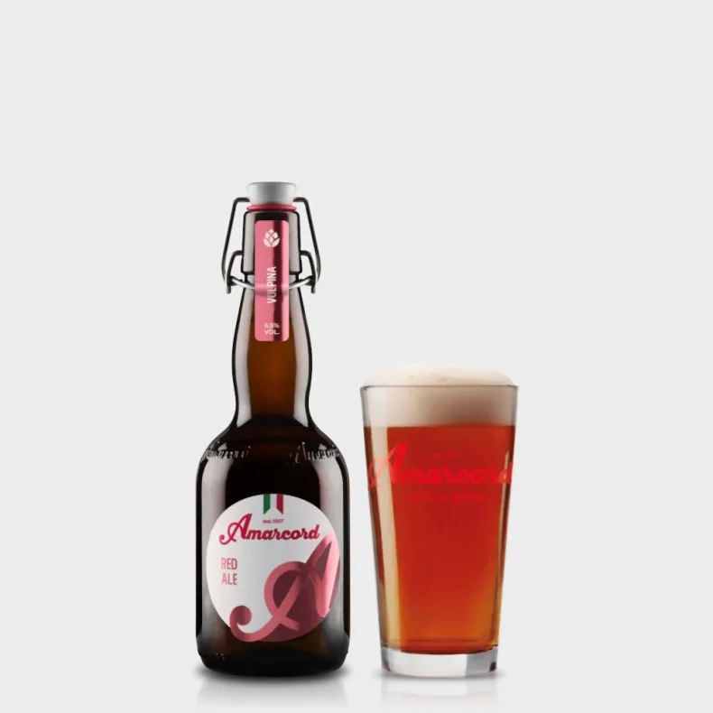 BIRRA ARTIGIANALE AMARCORD VOLPINA ROSSA 500 ML + PANT